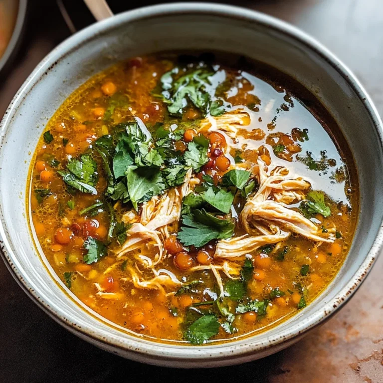 Golden Chicken and Lentil Soup