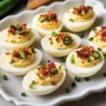 Loaded Jalapeño Popper Deviled Eggs with Bacon
