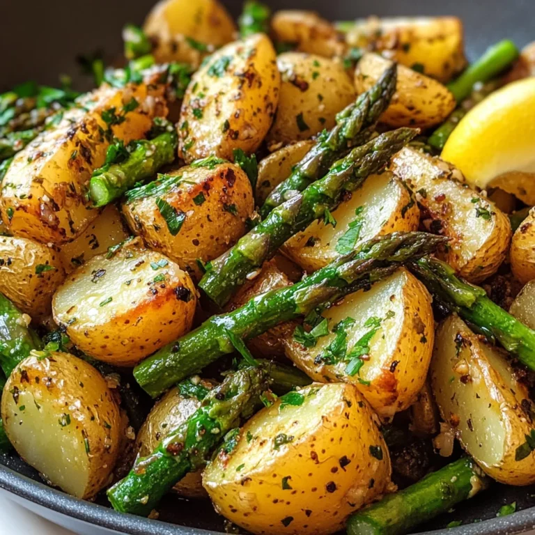 One-Pan Garlic Potatoes & Asparagus for Effortless Flavor