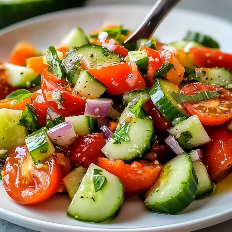 Quick Italian Cucumber Salad