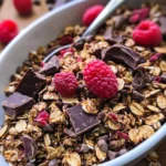 Raspberry Chocolate Chunk Granola (Nut Free)