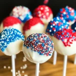 Red, White & Blue Cake Pops | Fourth of July Recipes