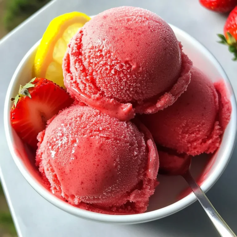 Strawberry Sorbet