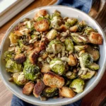 Tahini-Caesar Roasted Brussels Sprouts