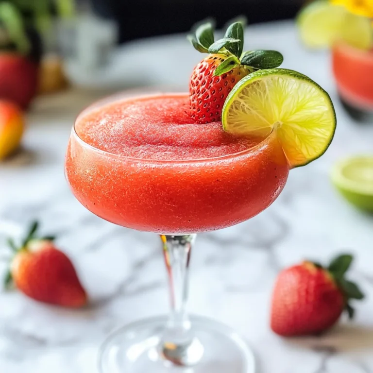 The Best Virgin Strawberry Daiquiri